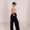 ⁦Long Wide Melton ( Black )⁩ - الصورة ⁦12⁩