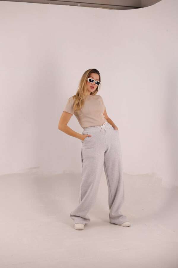 Wide Leg Melton ( Fanky ) ( Gray ) - Image 25