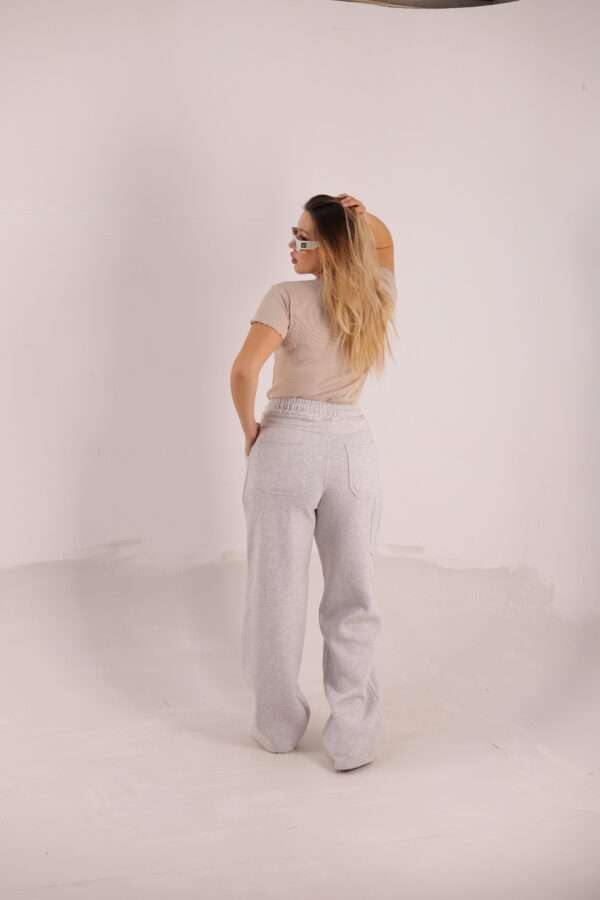 Wide Leg Melton ( Fanky ) ( Gray ) - Image 23