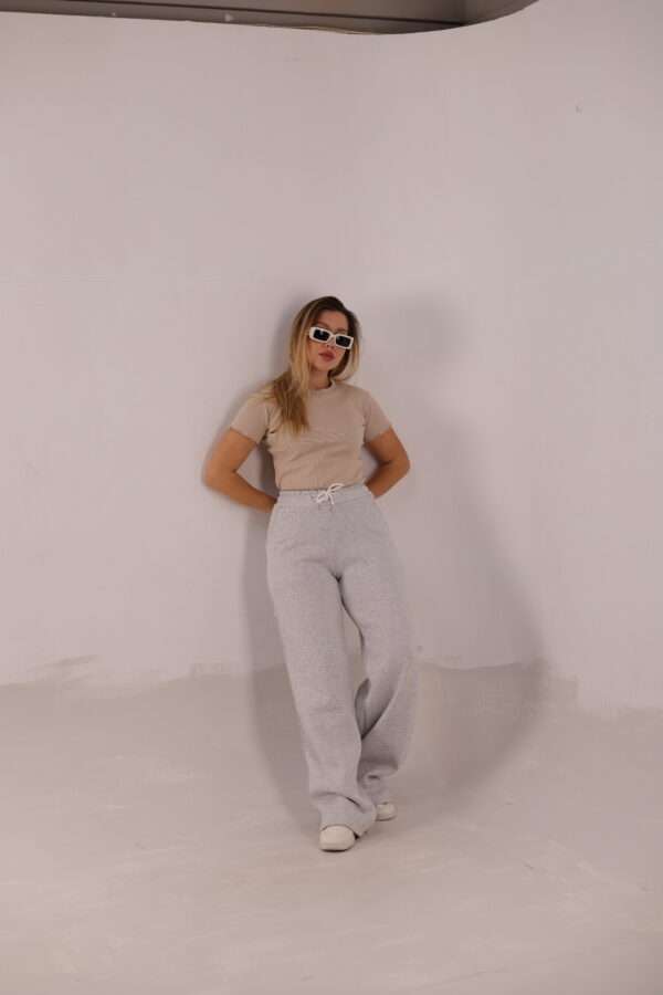 Wide Leg Melton ( Fanky ) ( Gray ) - Image 20