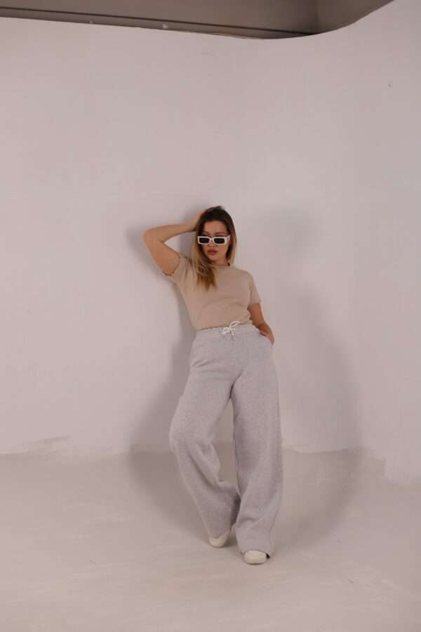 Wide Leg Melton ( Fanky ) ( Gray ) - Image 19