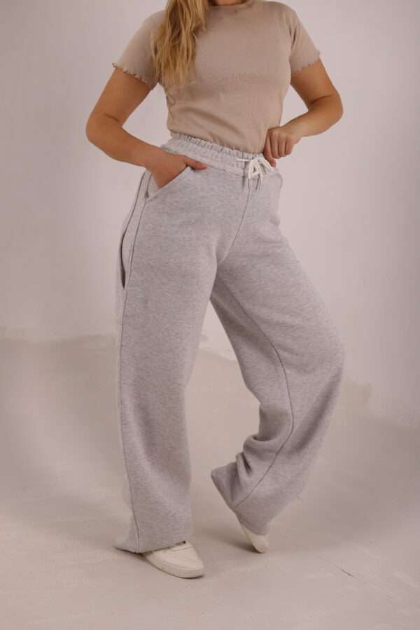 Wide Leg Melton ( Fanky ) ( Gray )