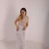⁦Wide Leg Melton ( Fanky ) ( Gray )⁩ - الصورة ⁦6⁩