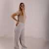 ⁦Wide Leg Melton ( Fanky ) ( Gray )⁩ - الصورة ⁦5⁩