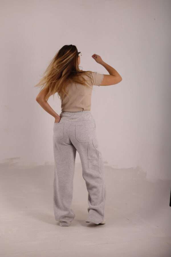 Wide Leg Melton ( Fanky ) ( Gray ) - Image 4