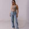 Long Wide Jeans ( Ice Blue ) - Image 7