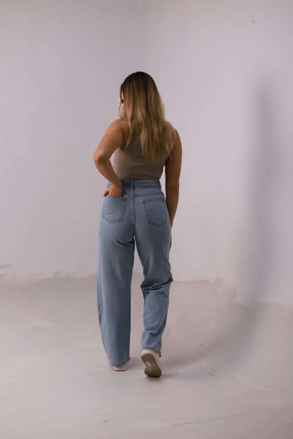 Long Wide Jeans ( Ice Blue ) - Image 5