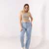 Long Wide Jeans ( Ice Blue ) - Image 3