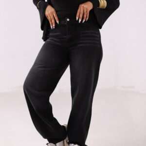 Wide Leg Jeans ( Gray )
