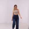 ⁦Wide Leg Jeans ( Navy Blue )⁩ - الصورة ⁦16⁩