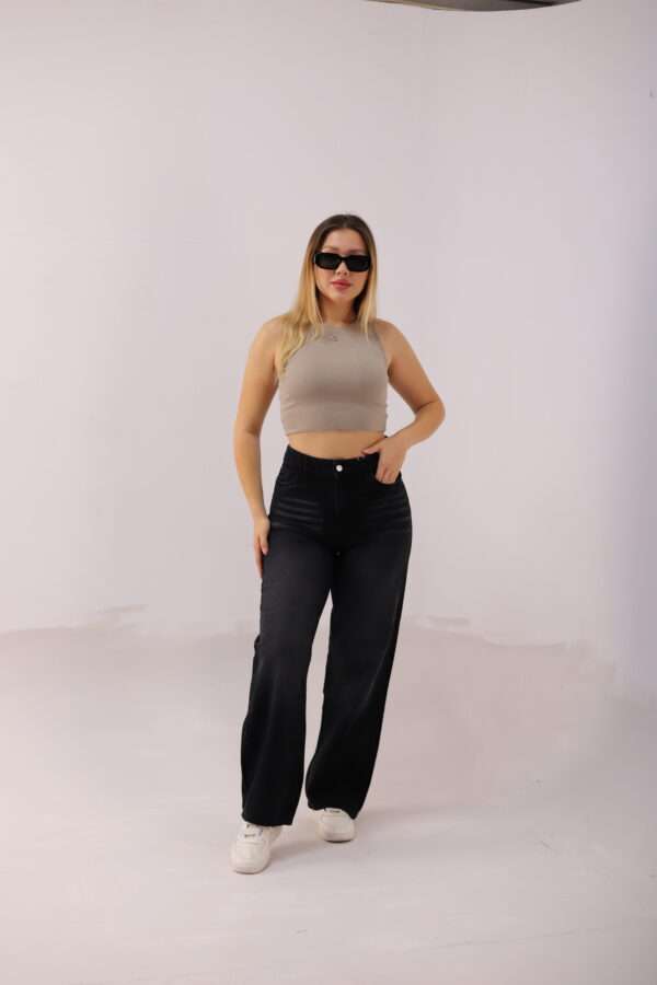 Wide Leg Jeans ( Gray ) - Image 14