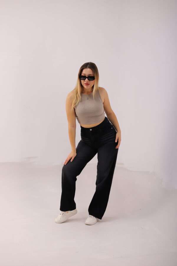 Wide Leg Jeans ( Gray ) - Image 13