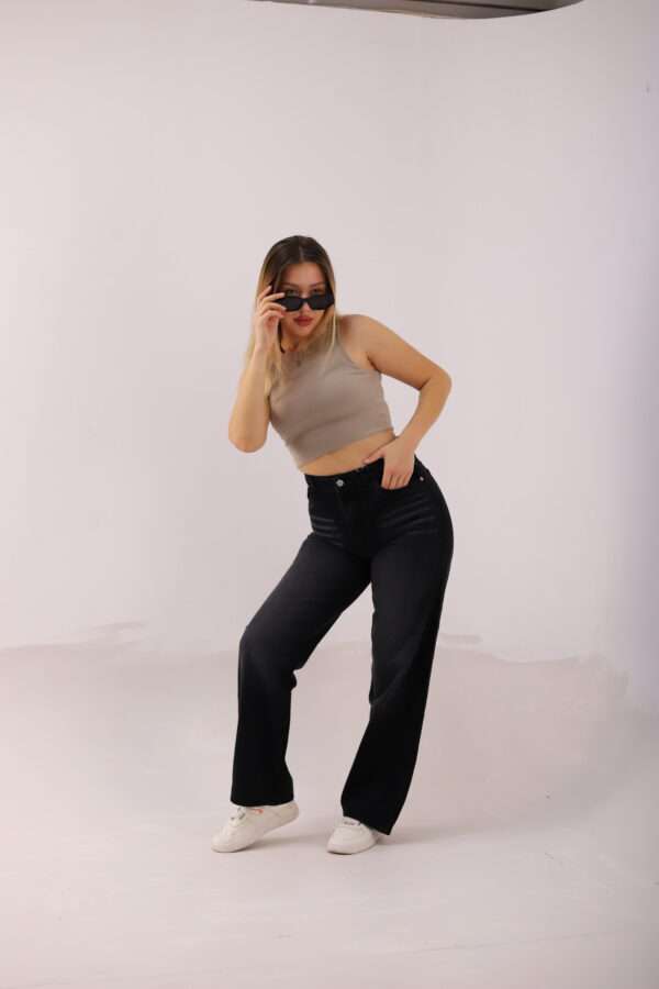 Wide Leg Jeans ( Gray ) - Image 12