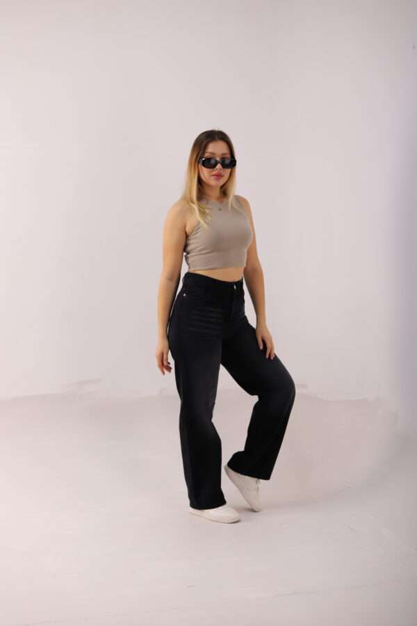 Wide Leg Jeans ( Gray ) - Image 6
