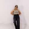 Wide Leg Jeans ( Gray ) - Image 5