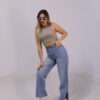 ⁦Wide Leg Jeans ( Open Leg ) ( Ice Blue )⁩ - الصورة ⁦22⁩