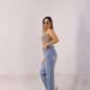 ⁦Wide Leg Jeans ( Open Leg ) ( Ice Blue )⁩ - الصورة ⁦18⁩