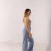 ⁦Wide Leg Jeans ( Open Leg ) ( Ice Blue )⁩ - الصورة ⁦14⁩