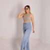 ⁦Wide Leg Jeans ( Open Leg ) ( Ice Blue )⁩ - الصورة ⁦7⁩