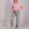 Wide Leg Jeans ( Light Blue Tint )
