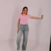 ⁦Wide Leg Jeans ( Light Blue Tint )⁩ - الصورة ⁦3⁩