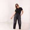 Slouchy Stretch Jeans ( Gray ) - Image 17