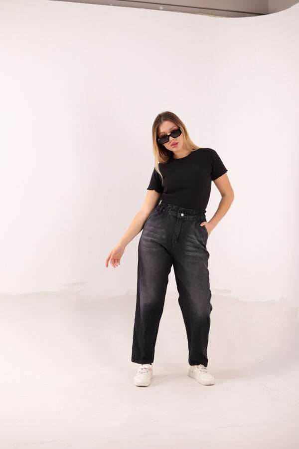 Slouchy Stretch Jeans ( Gray ) - Image 17