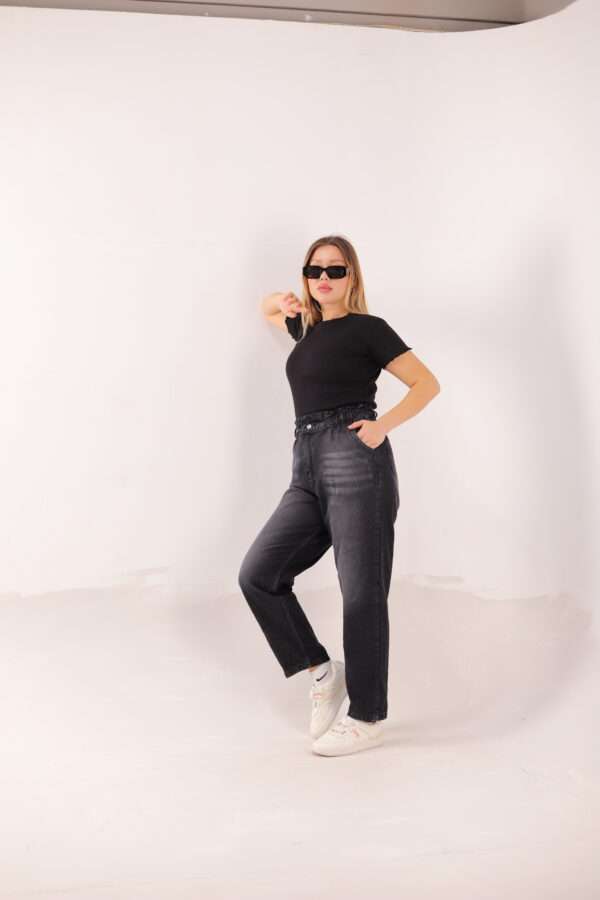 Slouchy Stretch Jeans ( Gray ) - Image 8