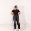 Slouchy Stretch Jeans ( Gray ) - Image 7