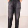 Slouchy Stretch Jeans ( Gray )