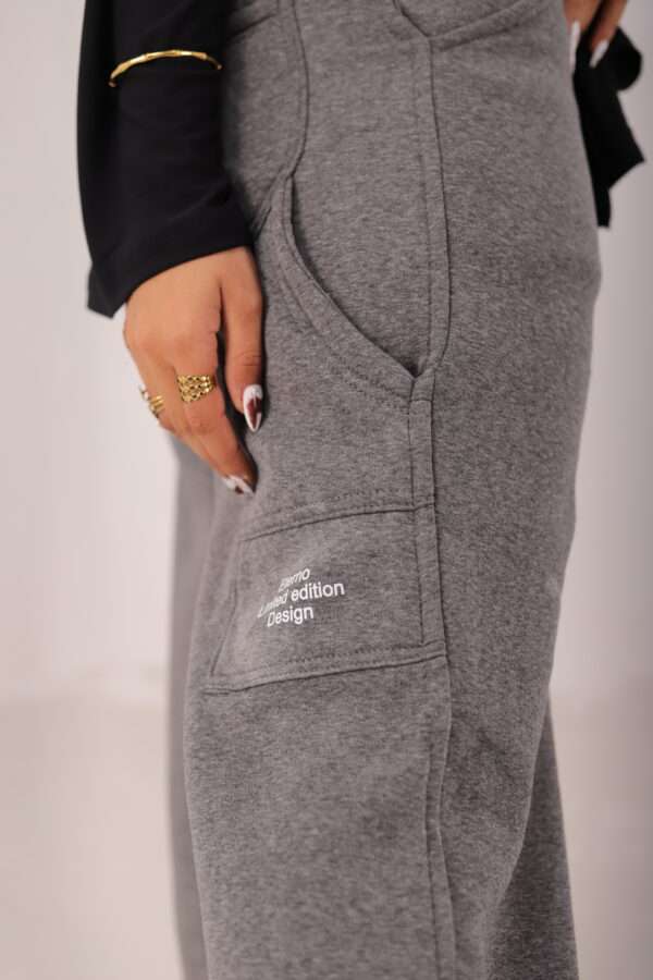 Wide Leg Melton ( Dark Gray ) - Image 10