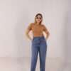 ⁦Slouchy Stretch Jeans ( Blue )⁩ - الصورة ⁦18⁩