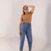 ⁦Slouchy Stretch Jeans ( Blue )⁩ - الصورة ⁦15⁩