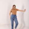 ⁦Slouchy Stretch Jeans ( Blue )⁩ - الصورة ⁦14⁩