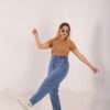 ⁦Slouchy Stretch Jeans ( Blue )⁩ - الصورة ⁦13⁩