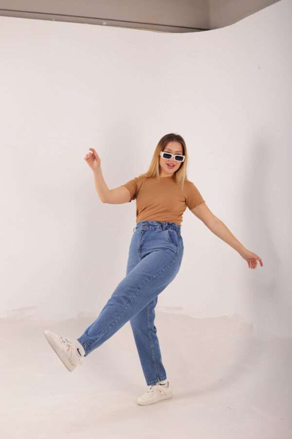 Slouchy Stretch Jeans ( Blue ) - Image 13