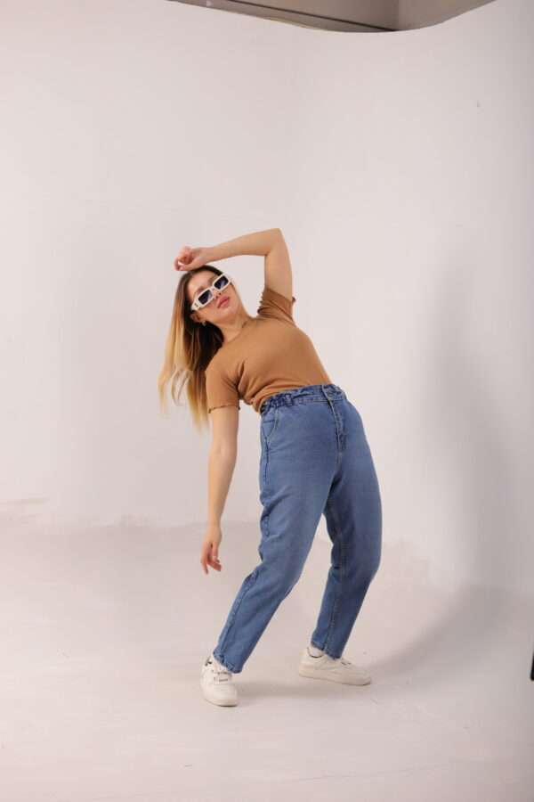 Slouchy Stretch Jeans ( Blue ) - Image 12