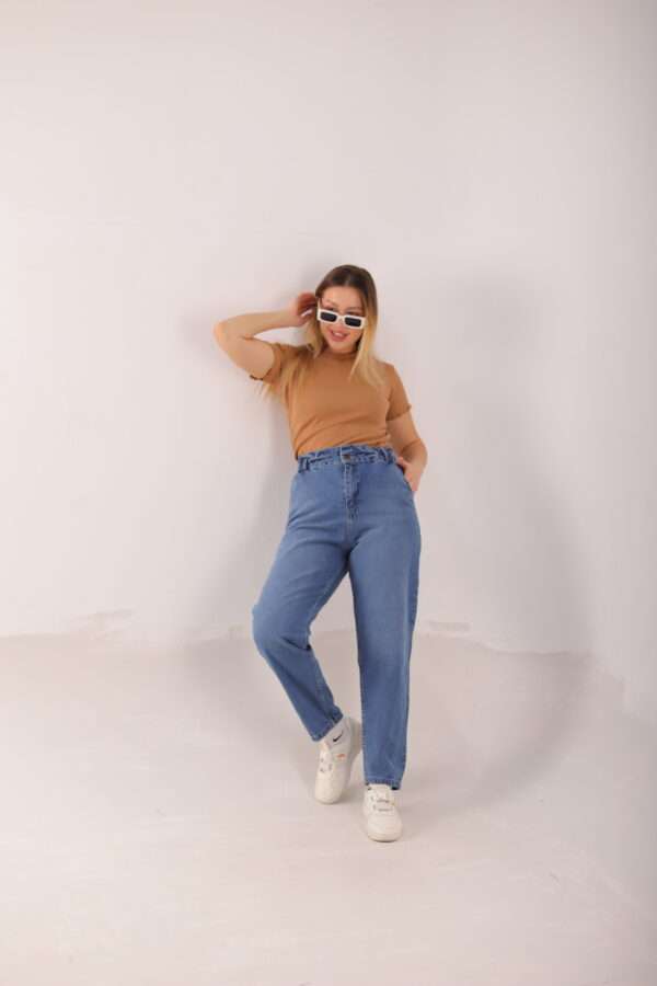 Slouchy Stretch Jeans ( Blue ) - Image 7