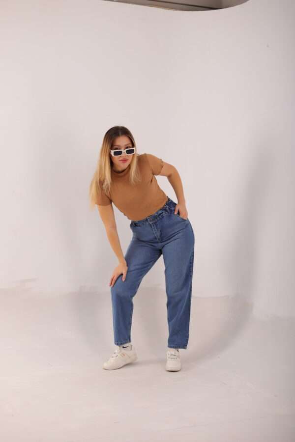 Slouchy Stretch Jeans ( Blue ) - Image 6