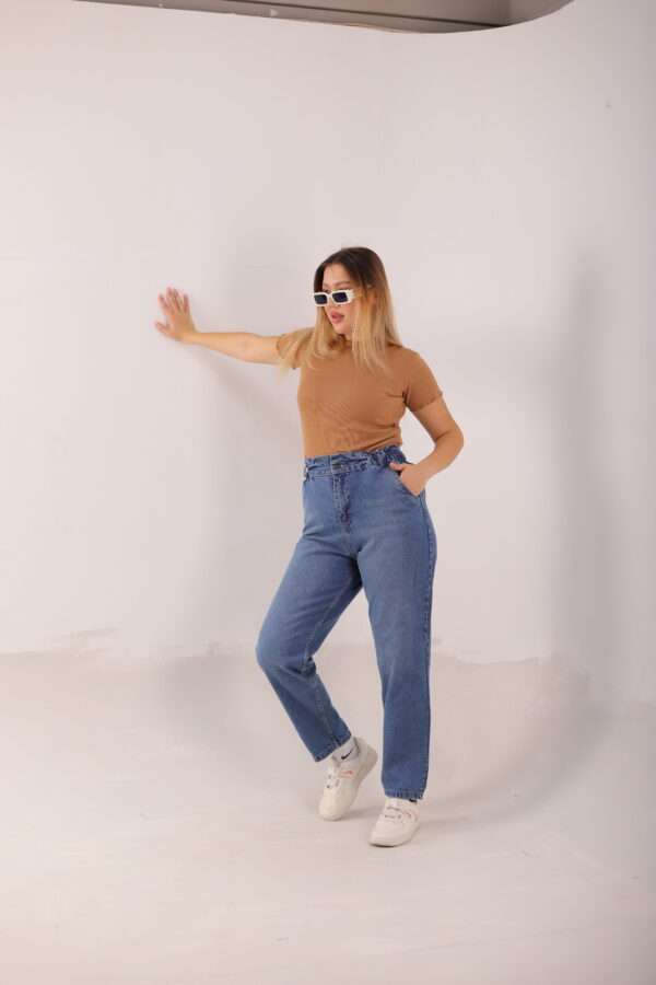 Slouchy Stretch Jeans ( Blue ) - Image 5