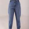 ⁦Slouchy Stretch Jeans ( Blue )⁩ - الصورة ⁦4⁩