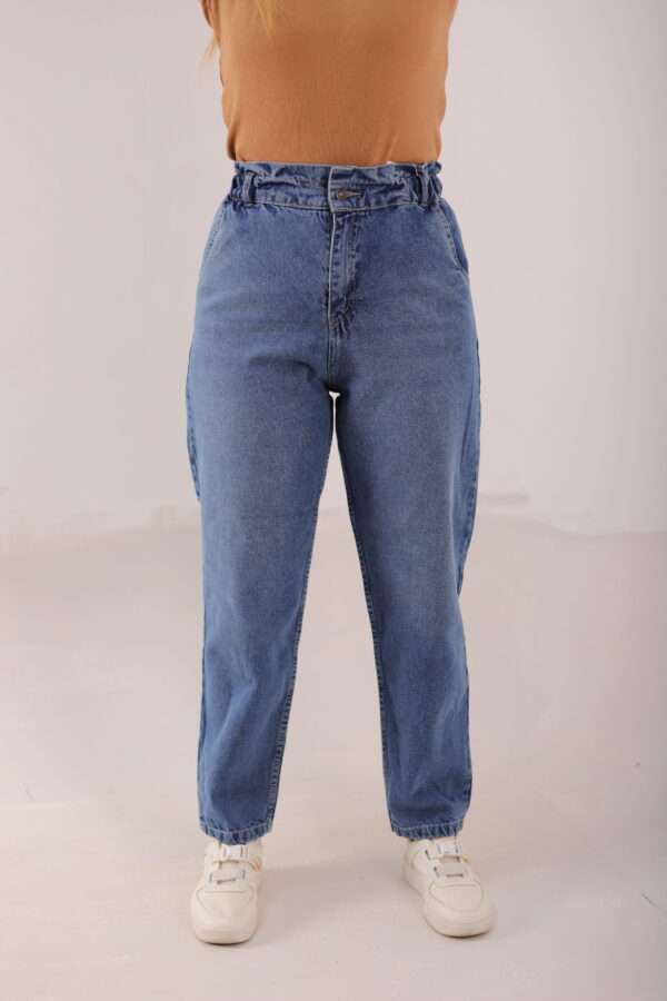 Slouchy Stretch Jeans ( Blue ) - Image 4