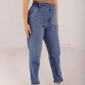 Slouchy Stretch Jeans ( Blue )